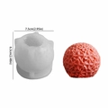 3D sphere rose flower silicone mold with 7.5cm diameter for DIY candle making - Four-Leaf Clover Ball