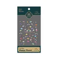 Self-adhesive embossed space-themed nail art stickers with 3D stars and planets TS-783 - Happy Planet Embossed Style (TS-783)