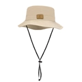 Beige quick-dry sun hat for men and women with adjustable windproof chin strap - Adjustable / Khaki
