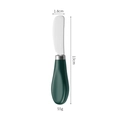 Coltello da burro con manico in ceramica verde scuro e lama in acciaio inox da 13 cm - Verde Scuro