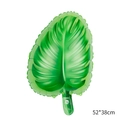Tropical monstera leaf foil balloon in green for summer jungle party decor 52x38cm - Green Palm Leaf