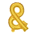Palloncino in alluminio dorato da 16 pollici a forma di e commerciale per decorazioni - Ampersand / Oro