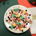 Christmas hair clips set with Santa, reindeer and tree designs for kids gift - Christmas Mini Hair Clip 1pc
