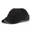 Quick-dry black baseball cap with breathable mesh side panels and GUYOUFU lettering - Black Quick Dry Functional Style (B4)
