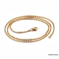 Collana a catena in acciaio inossidabile dorato lunghezza 500mm e larghezza 2mm con chiusura - 500mm x 2mm (KN80697-Z)