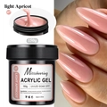 Detailed texture of 150g Light Apricot acrylic gel for professional nail extensions - 07 Light Apricot