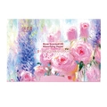 Rose scented facial oil absorbing sheets in 100-piece pack with floral oil painting box - Rose Scent