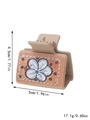 90212-Beige Orange Glitter Floral