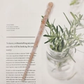 Minimalist marble pattern acetate hair stick with pink and cream twisted wave design - Pink and White Mixed Marble (27#)