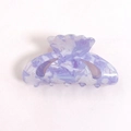 Pinza de pelo vintage francesa de acrílico con patrón de mármol morado y blanco diseño - C9-3-11