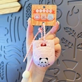 Roze panda ontspanningshanger met kralenkoord uit de Three Partners collectie - Panda