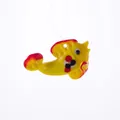 Floating glass fish ornament in bright yellow and red for creative aquarium decoration - Style 10-Bright Yellow Red Tail Fish