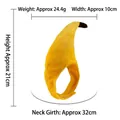Maße der Bananen-Kopfbedeckung für Haustiere mit Höhe 21cm und Breite 10cm - Banane