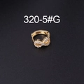 Gold infinity huggie earring featuring sparkling white zircon stones in micro-pave setting - Infinity - Gold (5# Gold)