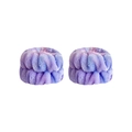 Purple gradient plush wristbands for washing face to prevent water flow - Gradient Wristband 4 (Pair)