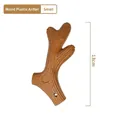 Brown small size wood-plastic deer antler chew toy for dogs with 13cm length - Wood-plastic Antler / Small (13cm)