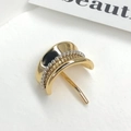 Elegant minimalist gold ponytail hair hook with silver bead inlay for high-end styling - 7# Gold Pearl Hook