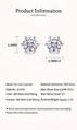 Detail of 2CT S925 silver moissanite stud earrings with classic six-prong setting - Classic Six-Prong Style (Medium-E13161)