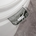 Toilettendeckelheber im Wellendesign in Transparentgrau für hygienische Badnutzung - Einzelstück / Rauchgrau