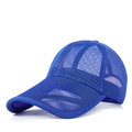 Breathable blue full mesh baseball cap for outdoor sun protection and sports comfort - Royal Blue