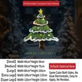 Christmas tree window stickers with UV printing in five sizes for festive decor - Small Size【40*50CM】