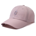 Leichte, schnelltrocknende Baseballkappe in Mauve mit Buchstabe C für Outdoor-Sport - Verstellbar / Rosa