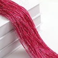Tenda a frange rosa con fili d'argento per decorazioni domestiche e matrimoni - 100*200cm / Rosso rosa