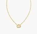 Gold White Pumpkin Necklace