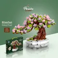 Spring Peach Blossom potted plant building block toy with 462 pieces and gift box - Peach Blossom Potted Plant (100-1) / 462 Pieces Pack