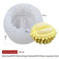 4-inch durian fruit silicone mold for DIY candles and ornaments with dimensions and weight - 4-inch Durian SW-12