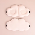 3D cloud shaped sleep mask in soft skin pink color with ergonomic eye relief design - Light Pink