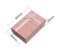 Pink jewelry gift box with ribbon bow dimensions 80x50x28mm for necklaces and rings - Pink Gift Box