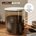 6kg large tawny pet food container with digital weight scale and airtight lid - Large Digital Display / Brown