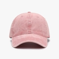 Classic washed cotton baseball cap in soft pink with vintage style and curved brim - Washed Pink