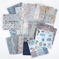 Set di adesivi fai-da-te vintage con motivi floreali in pizzo Blue And Gold Phantom - Fantasma Blu e Oro (6)
