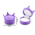 Purple velvet crown ring box with 58mm diameter and 46mm height dimensions display - 10# Purple Crown