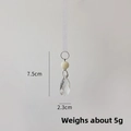 Colgante de gota de cristal acrílico transparente para adorno de árbol de Navidad - Cadena de Gota de Agua C