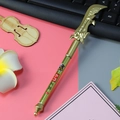 Creative ancient Chinese broadsword styled gel pen in matte gold finish for students - Guan Dao - Gold / 0.5mm