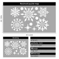 White snowflake static window stickers for Christmas decor, 20x30cm size sheet - White Snowflakes C (20*30cm)