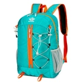 Teal outdoor hiking backpack with orange zippers and ripstop fabric by Vanaheimr - 56-75L / Emerald