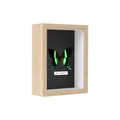 5cm depth wooden shadow box frame with butterfly specimen and elegant black background - 14x14 inch / 5cm Hollow / Natural Wood Color