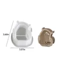 Halloween owl silicone mold for DIY resin art with specific dimensions 9.3x7.8cm - Owl Universal Base