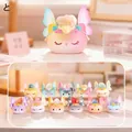 Cat crystal bag charm in macaron pink gradient with natural gemstone and wings - A091 Angel Meow Crystal Series Set of 8 / Full Box Set