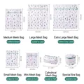 Thickened laundry wash bags in various sizes with fine mesh for clothes protection - Alpaca Print - 7pcs Set / Full Set