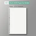 B5 blank loose-leaf paper refill with 30 holes, 175x250mm premium white writing paper - B5 Blank [60 Sheets]