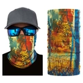 Seamless magic neck gaiter with colorful abstract autumn forest pattern for cycling - S516 Autumn Forest