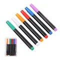 Lot de 6 marqueurs à craie liquide en vert, blanc, orange, rouge, bleu et violet - 6 Pièces/Paquet / Lot de 6