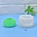 Sukkulenten-Blumen-Silikonform für DIY Seifen und Kerzenherstellung in Größe M - Größe M