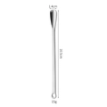 Polished 304 stainless steel long handle coffee spoon with hanging hole 16.5cm - 15cm-Silver Spoon