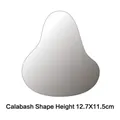 Gourd-shaped irregular acrylic coaster in grey gradient, dimensions 12.7X11.5cm - Gourd Shape